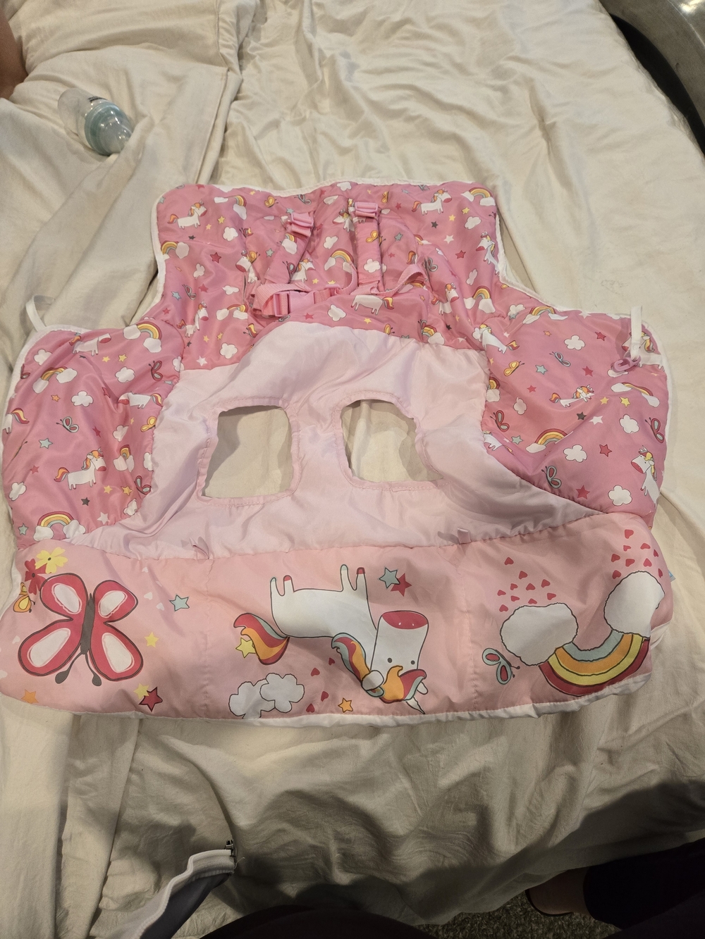 Pink Unicorn Kids Harness Cover with Rainbow Print